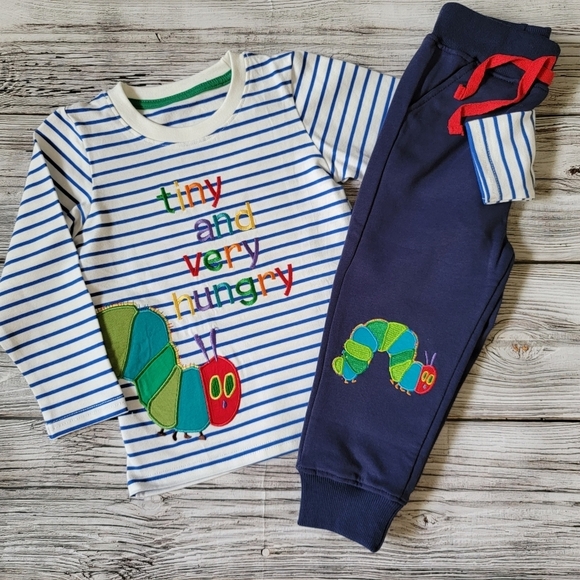 The Very Hungry Caterpillar Long-Sleeve Top and Pants Outfit NWT